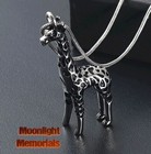 New Giraffe Safari Cremation Urn Keepsake Ashes Memorial Necklace