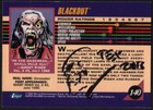 Blackout Mark Texeira Signed Original Ghost Rider Art Sketch 1992 Marvel 3 Card