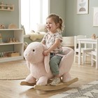 Baby Rocking Horse  Plush Animal Rocker W  Realistic Sound  Pedals