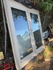 French Double-glazed Glass Wooden Double Doors Reclaimed