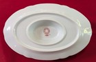 Ch Field Haviland Limoges  31 Floral Gravy Boat With Attached Plate