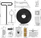 New Upgraded 10818 Siding Brakes Parts  Brakes Tune Up Kit Compatible With Tapco