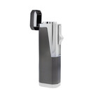 Triple Flame Cigar Torch Lighter With Cigar Punch Cutter Gun Metal Father Gift