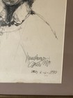 Free Hand Drawing Portrait Of A Woman 25x32 Frame Size Signed