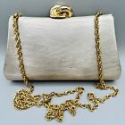 Rodo Italy Gold Metal Bag Clutch Purse Shoulder Swarovski Crystalrhinestone