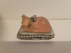 Vintage Estee Lauder Frosted Pink Solid Perfume Compact