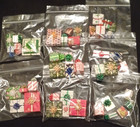 Vtg Dollhouse Miniature Artisan Wrapped Christmas Presents - One Bag Of 5 Gifts