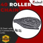 Findmall 40 Roller Chain 10 Feet