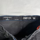 Crewcuts Boys Stretch Corduroy Pants Sz 10 Dark Coal Gray Cotton Elastic Waist