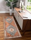 Boho Tribal Area Rug 2x6 Persian Hallway Runner Rug Bohemian Vintage Bedroom Thr