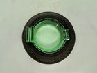 Vintage Uranium Glass Goodyear Balloon Tire Ashtray W match Holder 5 5   