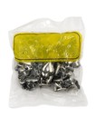 Vintage Tandy Leathercraft Heart Spots   Rivets Silver Tone Nos Lot