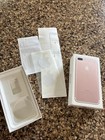 Empty Iphone 7 Plus Rose Gold 32 Gb Box Only  Apple Stickers   Inserts Included 