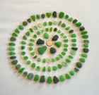 Genuine Beach Sea Glass 100 Pieces Beautiful Greens Olive  Mint  Emerald  Kelly