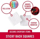 Mounting Squares  200pk  7 8  White  Adhesive Hook And Loop For Office  30705 