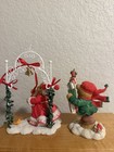 Cherished Teddies Belle Christmas Figurine Lot 2 Resin P  Hillman 2012