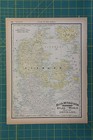 Denmark Vintage Original 1894 Rand Mcnally World Atlas Map Lot