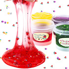 4 Pack Clear Slime Kit  Jelly Cube Slime Pack Crunchy Slime Toys For Kids Water 