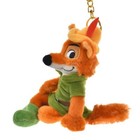 Japan Tokyo Disney Store Robin Hood Plush Keychain Iketerunuigurumi