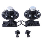 Pair 8 X 6 5 Lug 9000lb Shipping Container Wheels  Bolt-on Spindle Kit