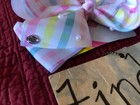 Hr Nickelodeon Jojo Siwa Pastel Plaid Pearl Cheer Dance Signature Hair Bow