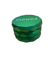 Compact 4 Piece Tobacco Spice Herb Grinder  Metal  green 