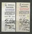 Palestine 1942 Two Mount Carmel Full Cancels And Two Jerusalem On Palestine