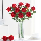 5pcs Artificial Rose Flowers Bouquet Silk Fake Flowers Home Wedding Decor