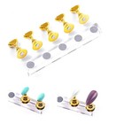 Magnetic Nail Holder Practice Display Stand Chess Set 5pcs Gold Silver Rose Gold