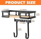 Wall-mount Ironing Board Holder     Laundry Room Organizer With Hooks   Basket