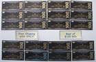 20  twenty  24k Black   Gold Plated  100 Dollar Bills New Style  Free Shipping 