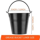 Findful 20-pack Grease Liner And 1 Pack Black Bucket Compatible For