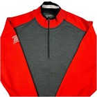 Nike Golf Tour Performance Pullover Men s Xl Orange Gray Pro Am Jam Dri-fit New