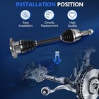 Cv Axle Shaft Assembly Front Right For Honda Fit 2009-2014 1 5l L4 Manual