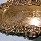 Antique Hallmarked Sterling Silver Vodka Bottle Label  B   Co  Anchor lion l  Uk