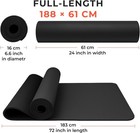 Yoga Pilates Mat High Density Nbr Thick Gym Exercise Yoga Mat 72 X 24 X 0 4  Bag