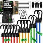 Bungee Cords With Hooks  28-piece   Heavy Duty Outdoor Bungee Multicolor