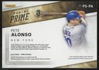 2019 Panini Chronicles Prime Roy Pete Alonso Blue Patch  25  ps-pa          rookie