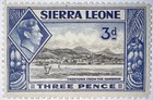Travelstamps  1938 Sierra Leone Kgvi Scott  177  Mogh  Freetown From The Harbour
