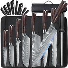 9pcs Kitchen Knives Set Stainless Steel Japanese Damascus Chef s Knife Cleaver