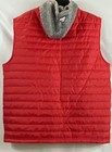 Ecko Unltd Men s True Red Quilted Puffer Vest Hooded Full Zip Logo Nwt Sz Xl