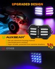 Auxbeam 6 Pods Rgb Led Rock Lights Underglow Kit Offroad Multicolor Neon Light