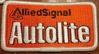 Two Vtg Autolite Spark Plug Patches Nos Drag Racing Nascar Nhra Alliedsignal