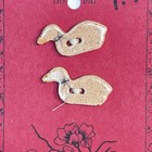 Vintage 80s Ducks Dogwood Lane Ceramic Button New On Card