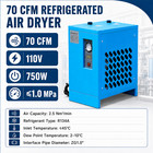 70 Cfm 110v Compressed Air Refrigerated Air Dryer For 15-20 Hp Air Compressors