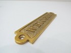 1 1 4 X 5 1 2 Inch Aluminum Plated With Brass  welcome  Sign - b5c297 