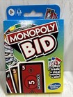 Monopoly Deal And Monopoly Bid Card Games 2-5 Players Travel Games  b-6 