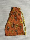 Flow Society Men   s Sz L Monkey Banana Print Shorts Lacrosse Gear   Orange Y2k