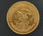 1959 Mexican Gold Veinte 20 Pesos Aztec Sunstone Coin 0 4823 Oz Agw
