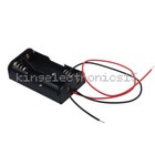 10pcs Plastic Battery Storage Case Box Holder For2 X Aa 2xaa 3v With Wire Leads